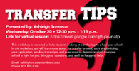 Transfer Tips 10/20
